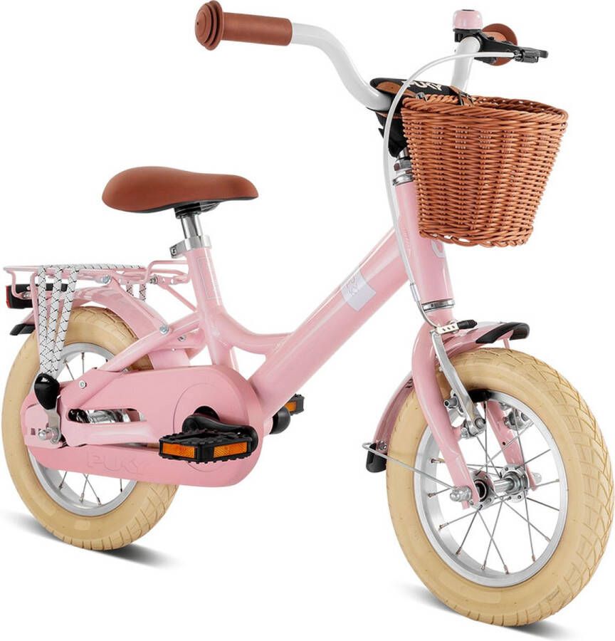 Puky Youke Classic Kinderfiets 12 inch incl. stuurmand Retro roze vanaf 3 jaar