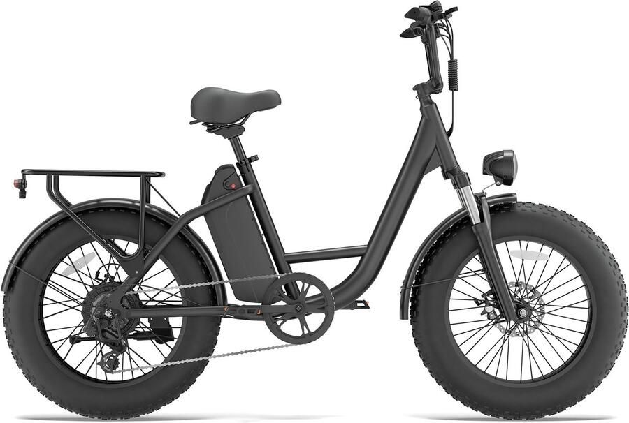 QEKUD E20 PRO Elektrische Fiets – 48V 15.6Ah Accu 20x4.0 Vetbanden SHI O 7 Versnellingen