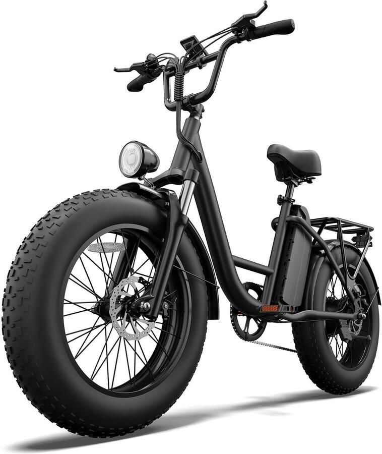 QEKUD E20 PRO Elektrische Fiets – 48V 15.6Ah Accu 20x4.0 Vetbanden SHI O 7 Versnellingen
