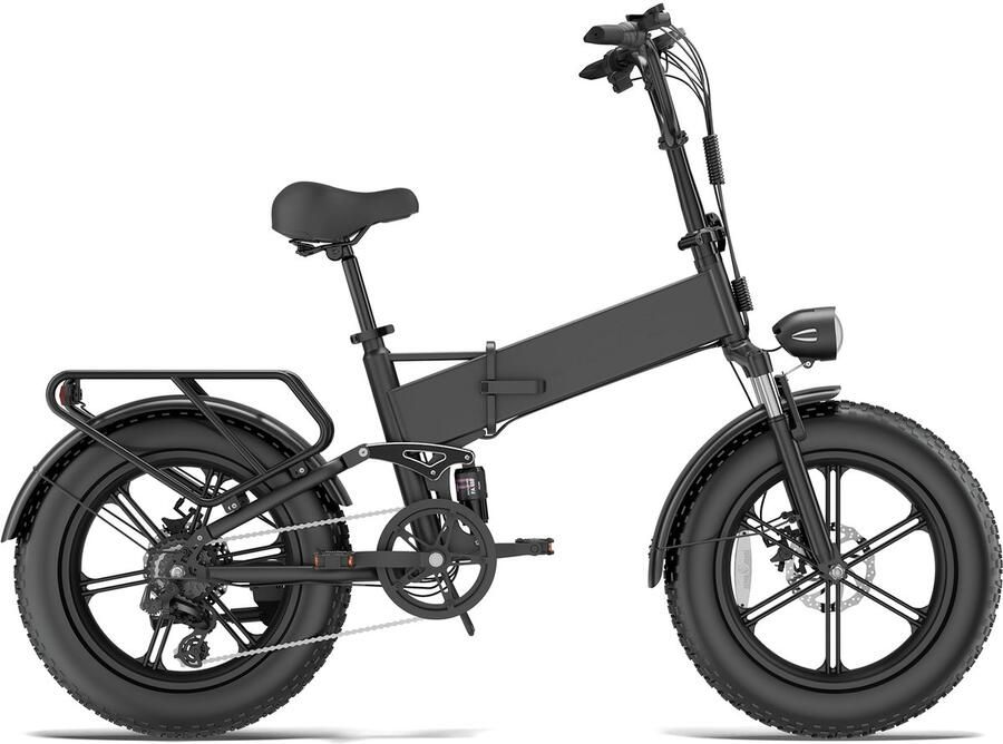 QEKUD T5 Vouwbare E-Bike – 48V 13Ah 250W Motor 25 km u 90 km Actieradius 20 Vetbanden 7-Speed Shi o Dubbel Schijfrem – Legaal & Krachtig