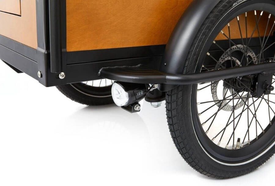 Qivelo CRUISE LUXE E-BAKFIETS MAT BLACK BROWN