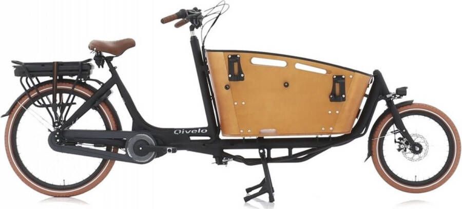 Qivelo CURVE 2 NEW ANANDA E-BAKFIETS BLACK BROWN