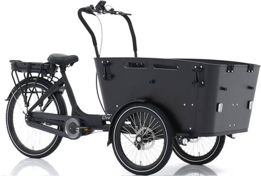 Qivelo CURVE 3 E BAKFIETS MIDDENMOTOR BLACK