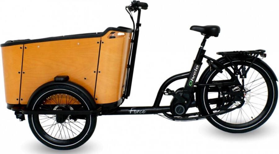 Qivelo FORCE E-BAKFIETS BLACK BROWN