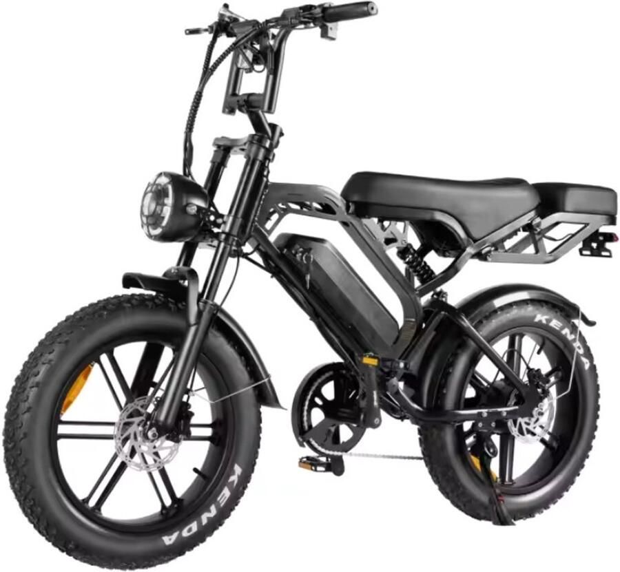 Qivelo QM V20 PRO Luxury Full Options fatbike zwart elektrische fatbike