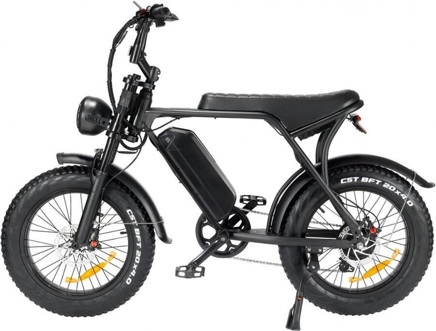 Qivelo Shuttle Ouxi V10 zwart elektrische fatbike
