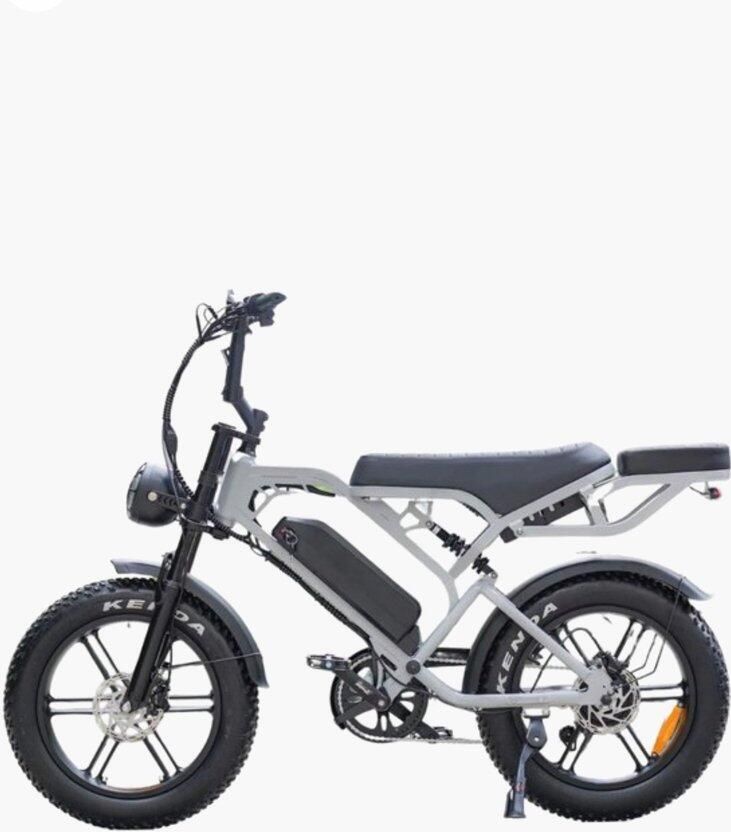 QM Wheels Fatbike QM-Wheels V20 Pro Nardo Grey Rijklaar Gratis Zitje + Voetsteunen