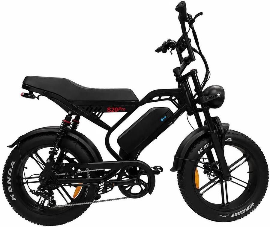 QmWheel S20 Pro – Fatbike – Zwart – Hydraulische Rem