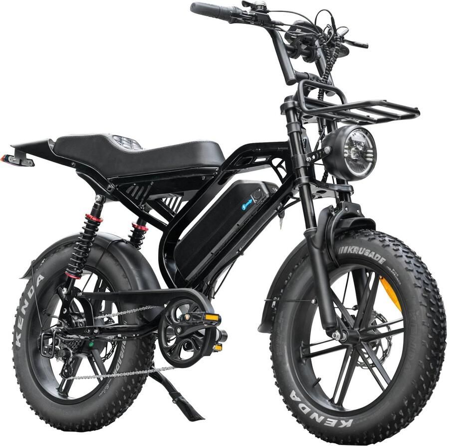 QmWheel S20 Pro – Fatbike – Zwart – Hydraulische Rem