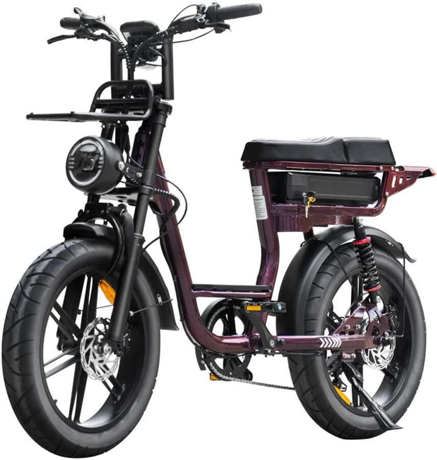 QmWheel V20 Comfort Fatbike Paars 2026