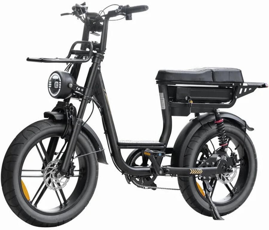 QmWheel V20 Comfort Fatbike Zwart 2026