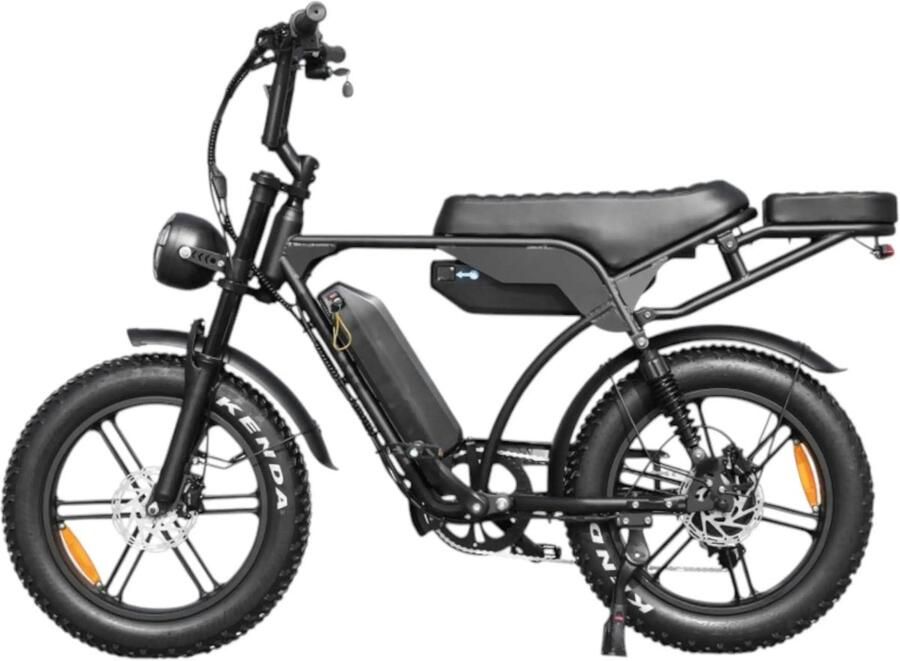 QmWheel V29 Pro Fatbike – Zwart – Dubbele Accu