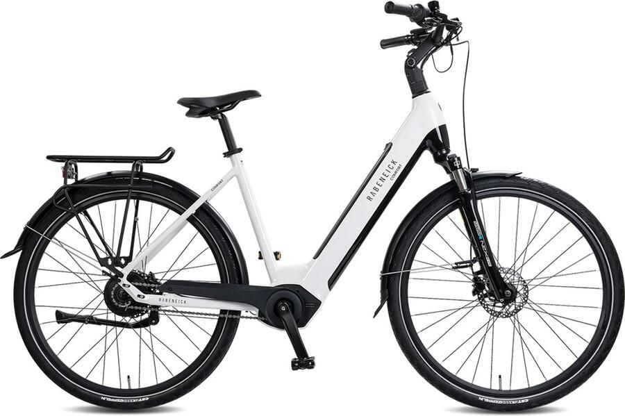 Rabeneick Comfort Elektrische Fiets 28 inch Elektrische Stadsfiets en 51 Wave Frame Enviolo HD Naafversnelling Traploos Schakelen 75 Nm Middenmotor 36V Accu 522Wh Pedelec Maximaal 150 km Bereik Wit - Foto 2
