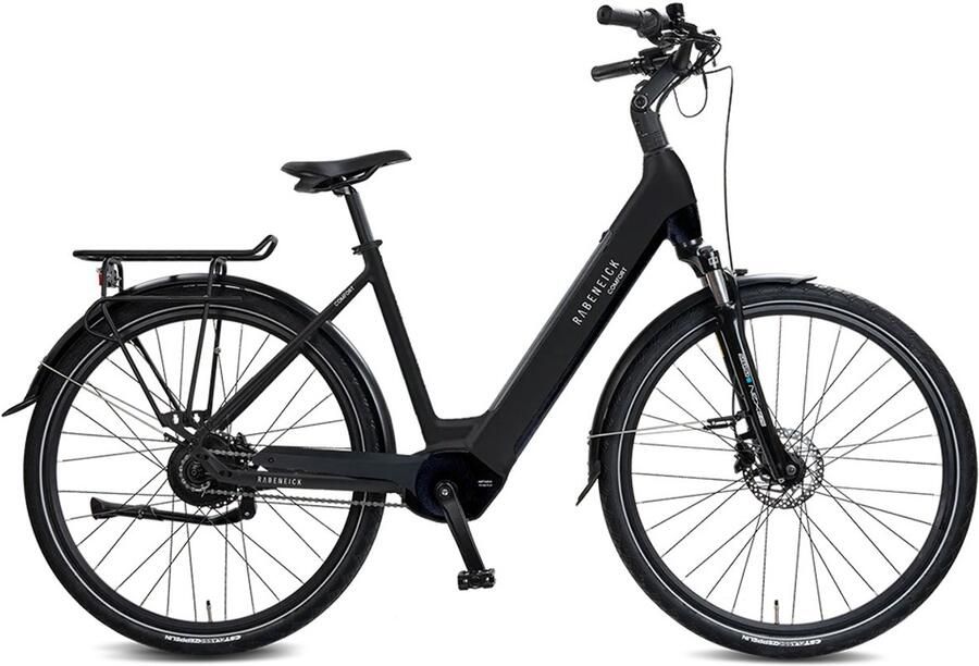 Rabeneick Comfort elektrische Stadtfiets 28 inch elektrische fiets stadsfiets middenmotor 75 Nm pedelec met 36V 14 5Ah accu 522Wh maximaal 150 km bereik zwart