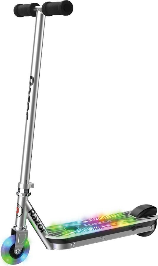 Razor Color Rave Blast Elektrische Step Grijs Lithium Accu LED Verlichting Opvouwbaar Tot 100 kg Vanaf 8 jaar