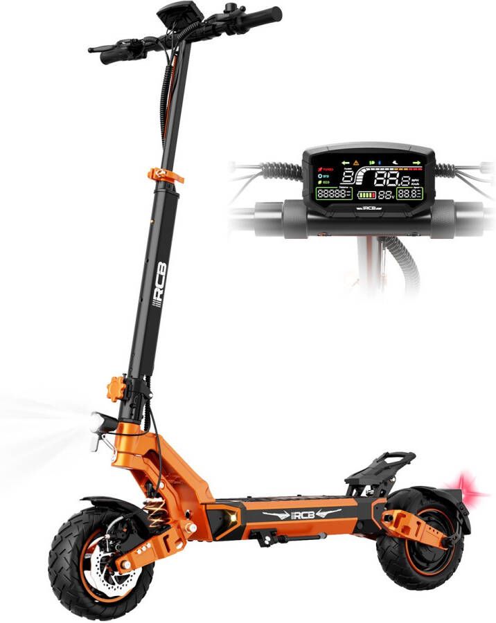 RCB D7Pro Elektrische Step Electric scooter |Opvouwbare E-step| 48V&27AH 25 km u 10 inch wielen & Dubbel Demping Met App &NFC& Nederlandse Handleiding