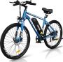 RCB RK15 Elektrische Fiets 26 Inch City Commuter EBike 25km h -374.4WH- IP54-Shi o 7 versnellingen- Blauw - Thumbnail 2