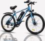 Hitway Elektrische Fiets BK15 26 inch E-Bike 250W&36V verwijderbare lithiumbatterij 7-versnellingen Elektrische mountainbike |Blauw - Thumbnail 1