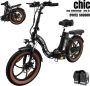 Hitway Elektrische Fiets Opvouwbare E-bike 20 Inch Fatbike 7 Versnellingen - Thumbnail 2