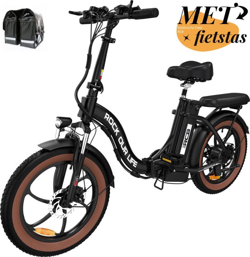 RCB Elektrische Fiets Opvouwbare E-bike 20 Inch Fatbike 11.2AH 7 Versnellingen