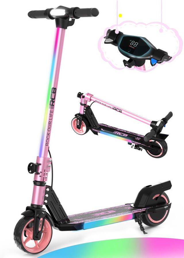 RCB Elektrische Step Kinderen 6.5 inch- Verlichting 130W 5 10 15 km u