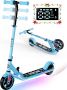 RCB Elektrische step kinderen Verlichting 16 km u max 50 kg Bluetooth Blauw - Thumbnail 1