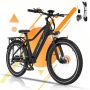 Hitway Elektrische Fiets BK15 26 inch E-Bike 250W&36V verwijderbare lithiumbatterij 7-versnellingen Elektrische mountainbike wit - Thumbnail 1