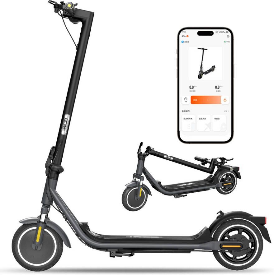 RCB R10S Elektrische step voor Volwassenen Electric scooter |Opvouwbare E-step 25 km u LCD Met App & Nederlandse Handleiding