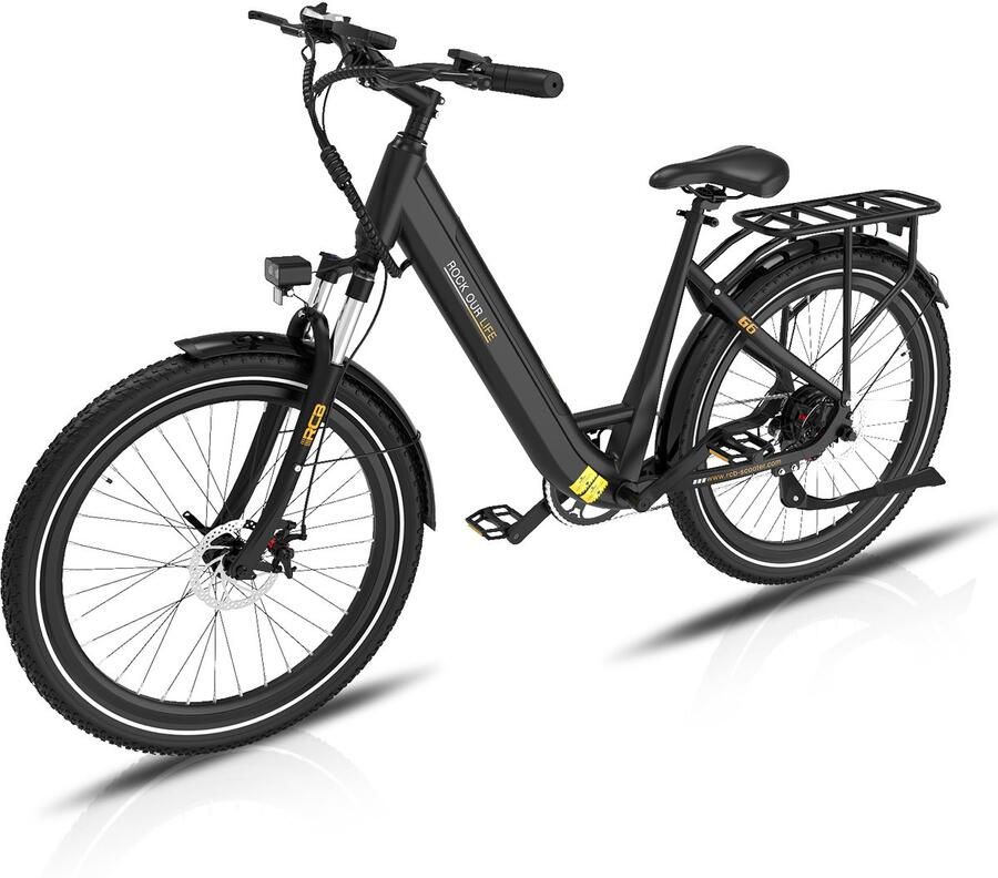 RCB 27.5 Elektrische Fiets dames 60-90 km Trendy City Commuter EBike 250W 7 versnellingen met App en NFC