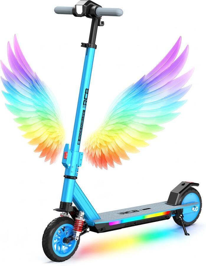 RCB R12Max Elektrische Step Kinderen Kinderstep 220W -Schokdemping- Max 18km u- blauw - Foto 4