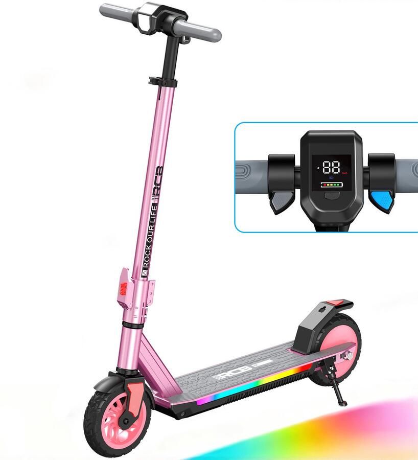 RCB Elektrische Step Kinderen 6.5 inch- Verlichting 130W 5 10 15 km u