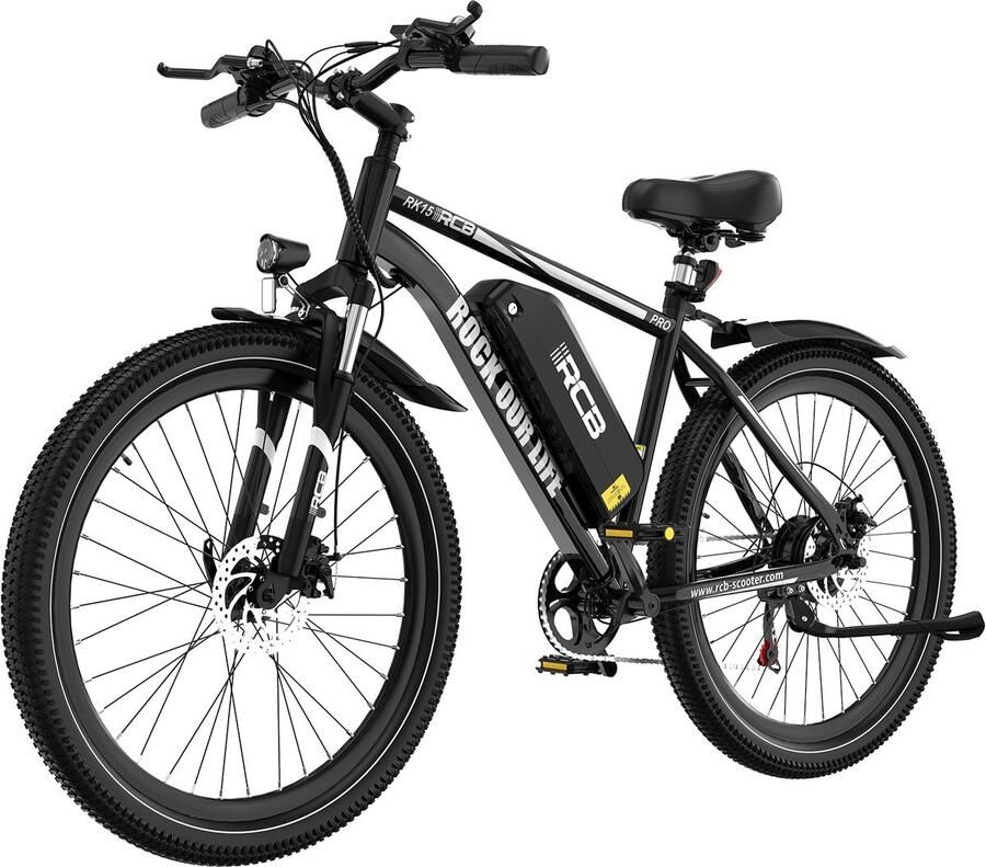 RCB RK15Pro Elektrische Fiets 29 Inch 250W City Commuter EBike 25km h -36V& 15.6AH Shi o 7 versnellingen- Zwart