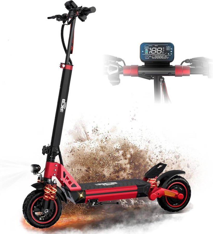 RCB RE24 Elektrische Step Electric scooter |Opvouwbare E-step| 48V&15.6AH 25 km u 10 inch wielen & Dubbel Demping Met App & Nederlandse Handleiding