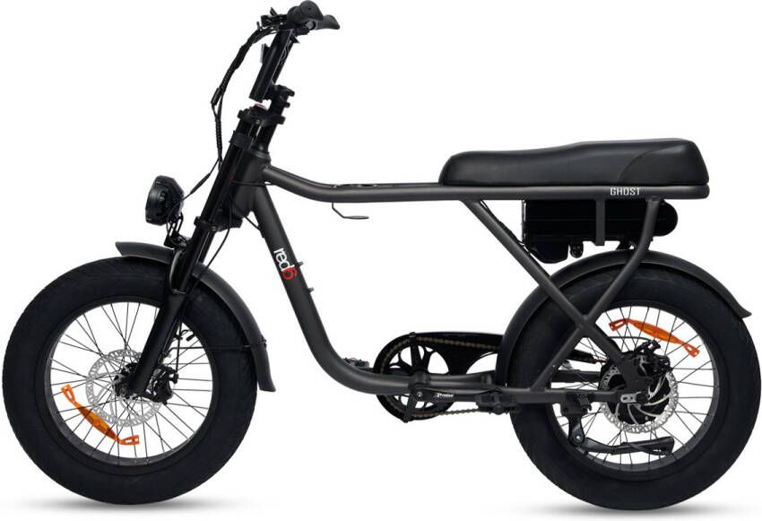RED6 GHOST Fatbike Elektrische Fiets 250 Watt Motor Fatbikes Duo Zit Kleuren Display Brushless Motor