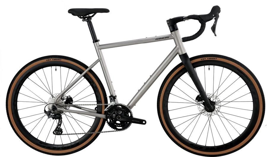 Rinos Atlas5.0 Titanium Gravelfiets Gravel Bike Shi o GRX820 24 versnellingen- hydraulische schijfrem lichtgewicht allround fiets voor elk terrein 54