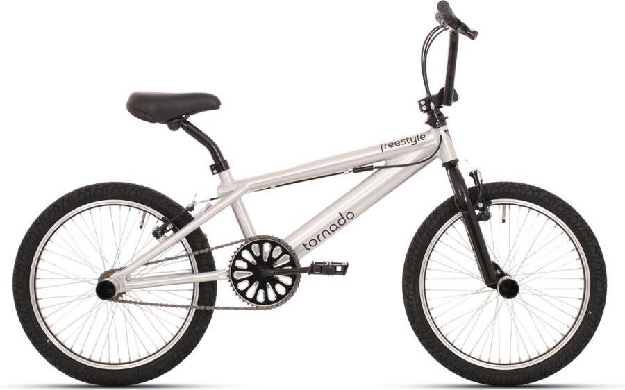 Royal Bugatti freestyle BMX fiets 20 inch Aluminium Brush met zwarte banden
