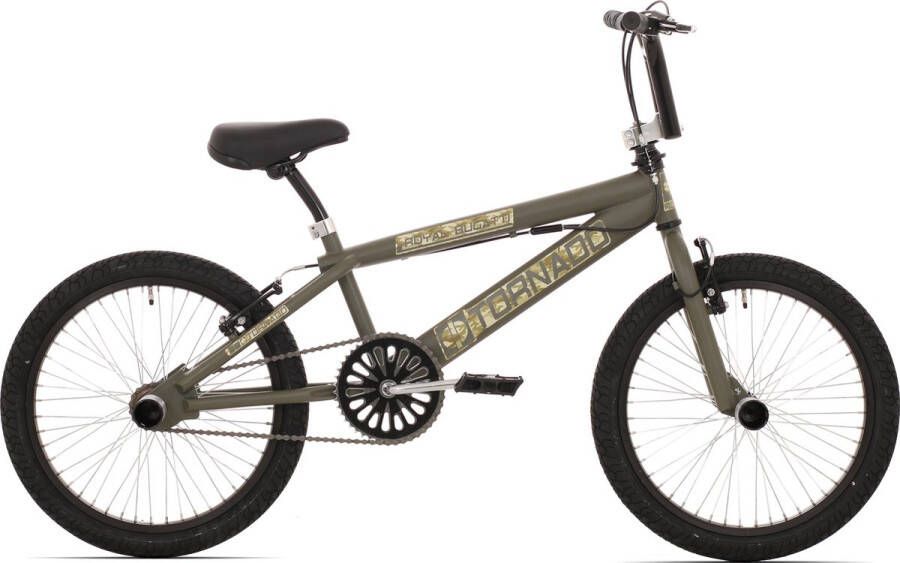 Royal Bugatti Freestyle BMX fiets 20 inch Kaki Bruin