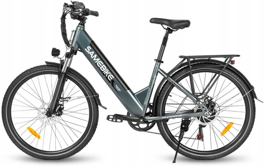 Sameb ike RSA01Pro-T 26'' Elektrische Fiets – 36V 15Ah 90km Bereik 250W Motor 7-Speed Shi o Dubbel Geveerd – Grijs