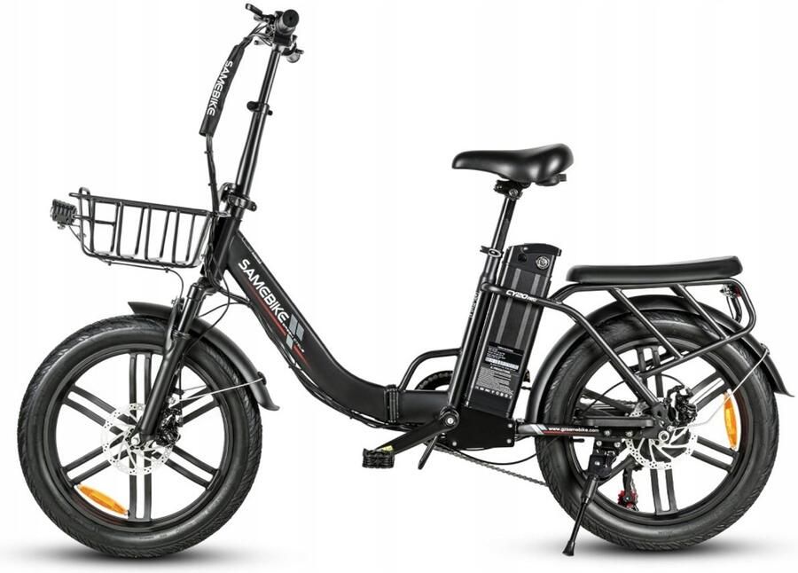 Samebike CY20 Pro Elektrische Fiets – 250W 48V 13Ah 100km Bereik 25km u 20 Banden – Zwart