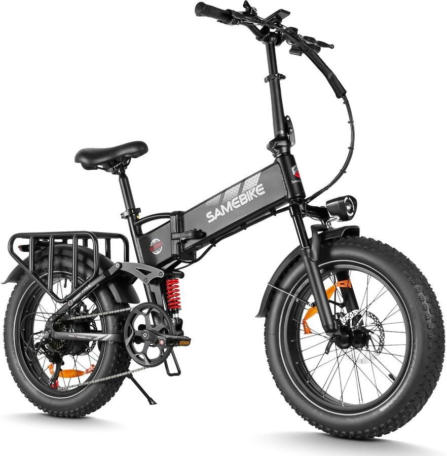 Samebike RS-A02 Pro Elektrische Fatbike – 48V 15Ah – 20*4 Inch Banden – 110KM Bereik – Opvouwbaar – Mechanische Schijfrem –Zwart