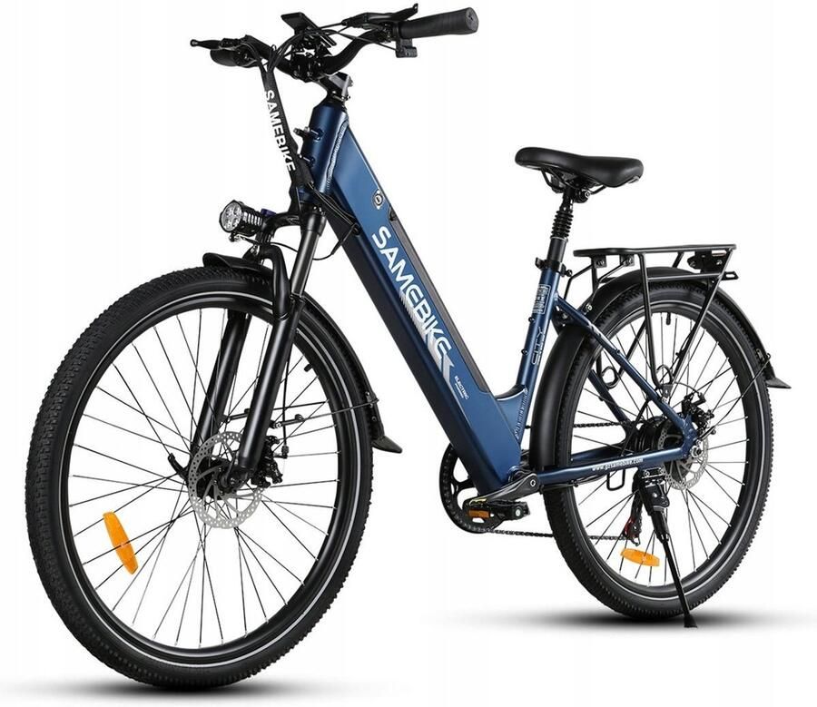 Samebike RSA01Pro-T 26'' Elektrische Fiets – 36V 15Ah 90km Bereik 250W Motor 7-Speed Shi o Dubbel Geveerd Blauw