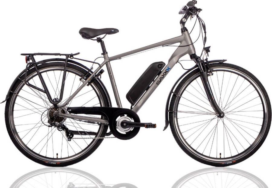 Saxxx Elektrische herenfiets Touring Sport 48 cm 7sp mat zilver