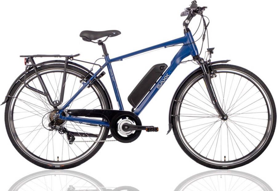 Saxxx Elektrische herenfiets Touring Sport 48 cm 7sp matblauw