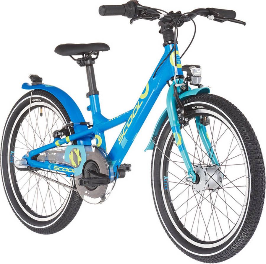 s'cool S COOL Xxlite 20″ jongensfiets 6-8 jaar kinderfiets blauw