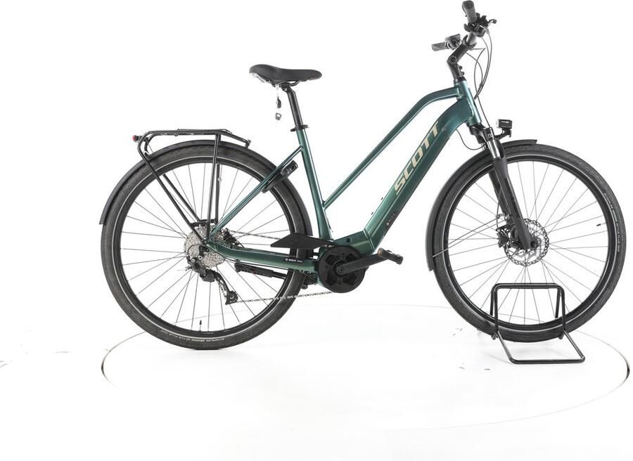 Scott Sub Active eRide10 Elektrische trekkingfiets Bosch Accu 500Wh 28 groen
