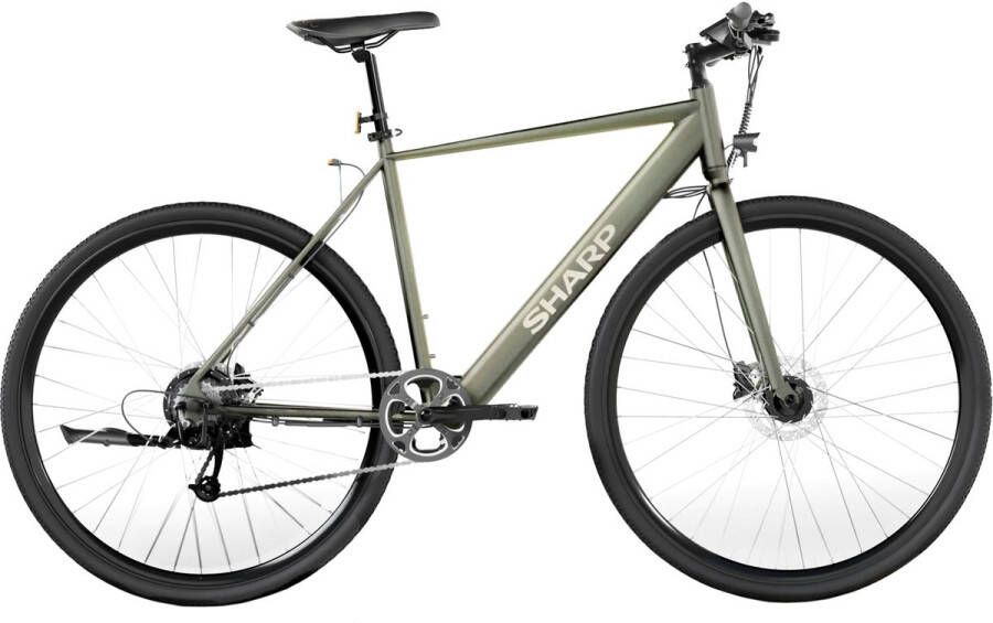 Sharp Grenoble GS03EG e-bike 7.8 Ah 7 sp olijfgroen