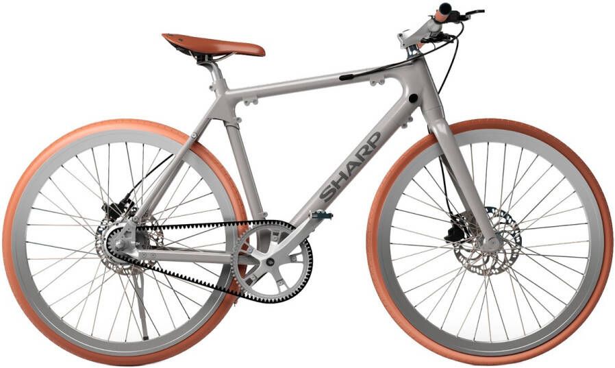 Sharp Milano BK-RS08-ES e-bike 7Ah 1sp naked bike zilver