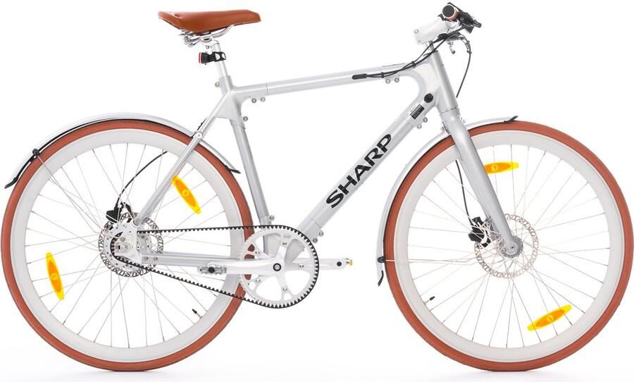 Sharp Milano BK-RS08-ES e-bike 7Ah 1sp naked bike zilver