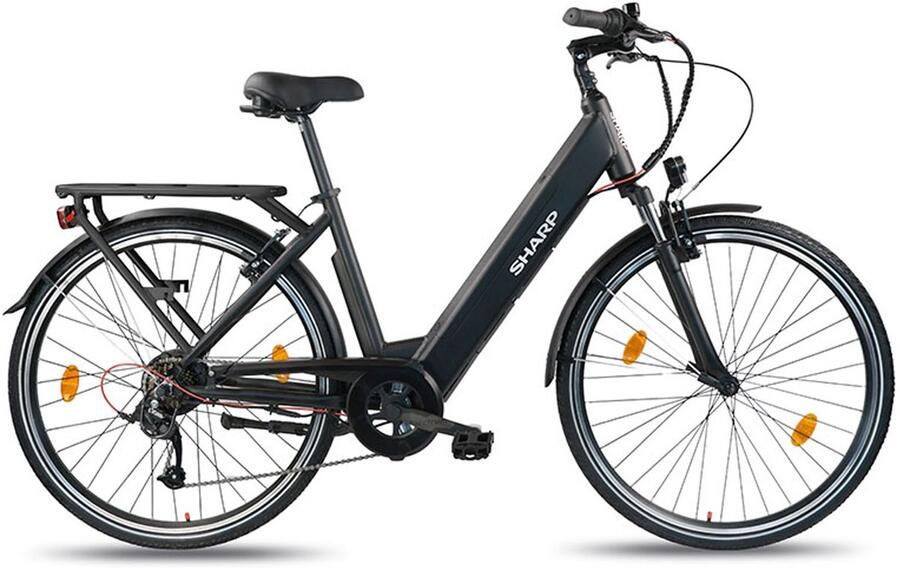 Sharp Urban elektrische stadsfiets 10.4Ah 28 inch zwart
