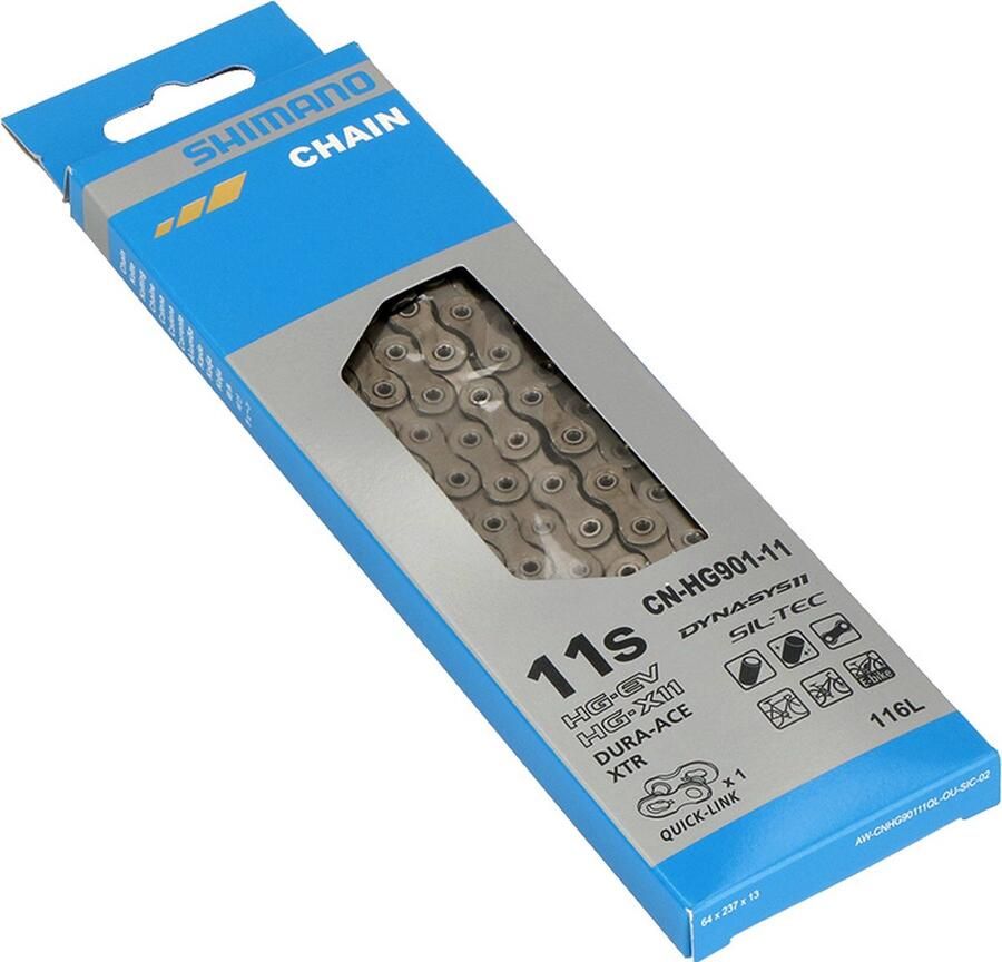 Shi o Ketting 11 speed HG901 Dura Ace XTR Race Mtb E-Bike met 116 schakels en quick link